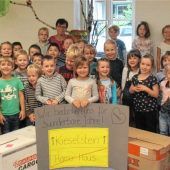 Harrer-Haus:Kinder packten Umzugskartons