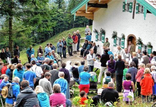 Bergmesse auf der Wirtsalm am Samerberg