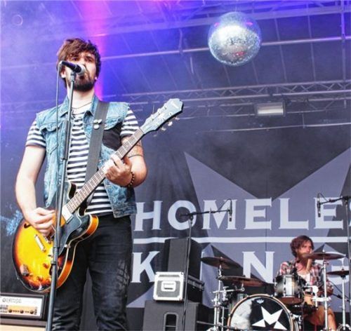 Die „Homeless Kings“ aus dem Landkreis Traunstein waren eine der lokalen Bands am Seewärts.