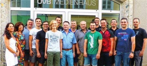 Feuerwehrler zu Gast bei der Heimatzeitung