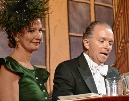 Giula und Ortholf von Crailsheim lasen beim letzten Konzertabend zwischen den Duetten und Arien Liebesbriefe bedeutender Männer und Frauen. Foto  Janka