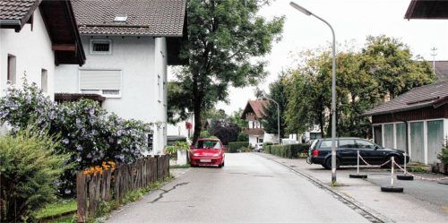 In diesem Bereich der Pfälzerstraße in Großkarolinenfeld wurde der Angreifer gestellt. Foto Reisner