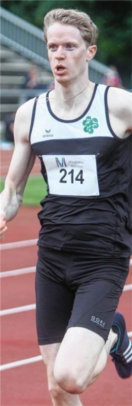Johannes Gremm vom TuS Bad Aibling siegte über 200 Meter der Männer in München. Fotos Stuffer