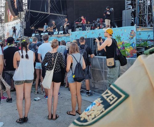 „Mit Sicherheit dabei“, so lautet das Motto der Polizei für den Einsatz auf dem „Chiemsee Summer“-Festival. Foto re