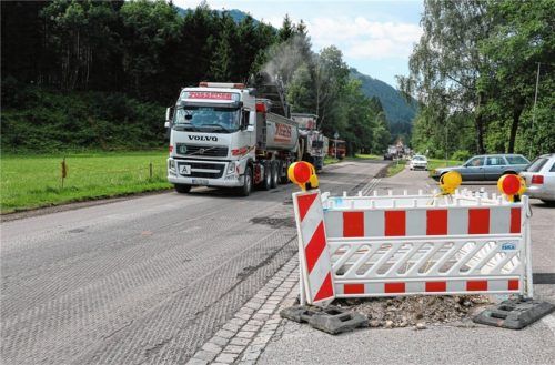Straßenbau Aschau-Sachrang geht voran