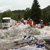 Zug zerfetzt Papierlaster: 18 Verletzte in Schongau