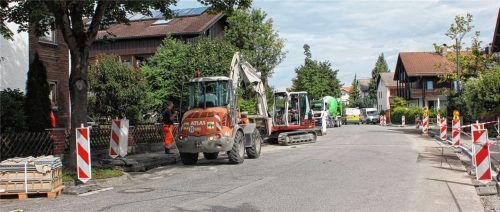 Arbeiten in der Jahnstraße schreiten voran