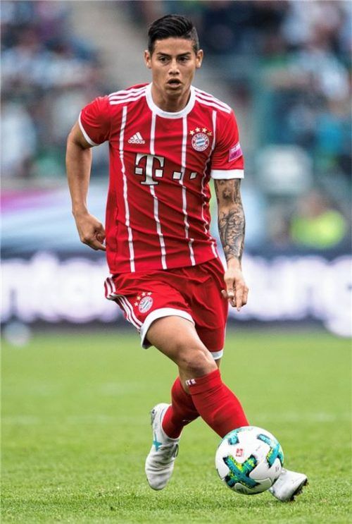 Bayerns Neuzugang James Rodríguez könnte sich gegen Mainz erstmals in einem Bundesliga-Heimspiel dem Münchner Publikum präsentieren. Foto  dpa