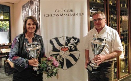 Die neuen Stadtmeister im Golf: Johanna Rackl-Zeiss und Kurt Püttner.