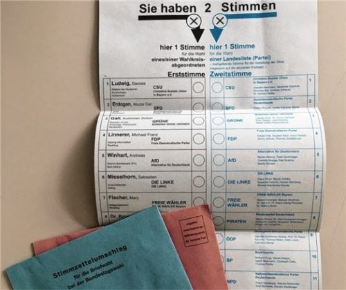 Gefragt: die Briefwahlunterlagen für die Bundestagswahl.