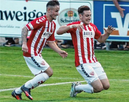 Können sich Thomas Breu und Patrick Drofa heute über Buchbacher Tore freuen?Foto mb