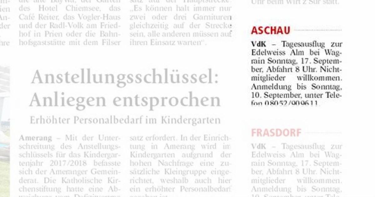 Aschau Ovb Heimatzeitungen