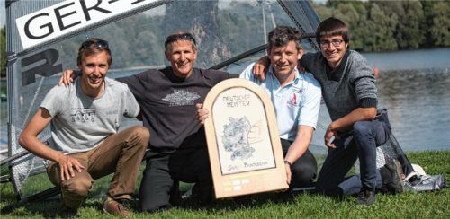 Zum sechsten Mal deutscher Mannschaftsmeister: Der RSC Chiemsee mit Toni Stadler, Frank Spöttel, Christoph Liese und Stephan Hecker (von links).