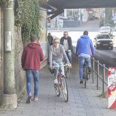 Viele Radler, schwindender Elan