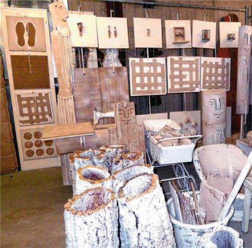 Blick in das Atelier von Rudl Endriß. Foto Jacobi