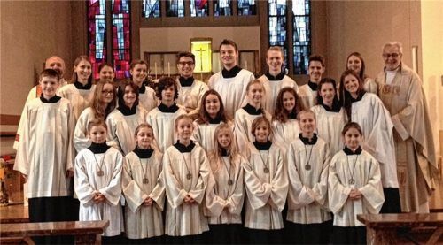 Das Ministrieren hat eine lange Tradition in Christkönig