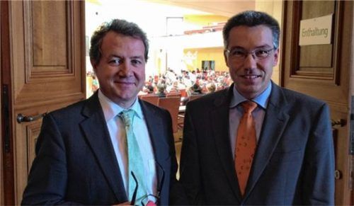 Die beiden CSU-Abgeordneten Klaus Stöttner und Otto Lederer.Foto re