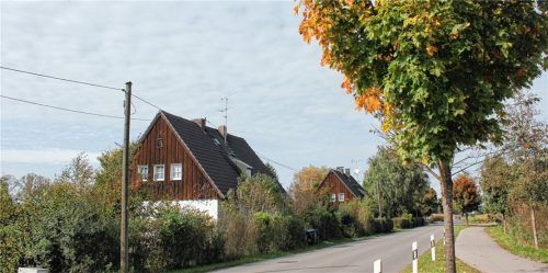 Ein Stück Kolbermoorer Geschichte: Die „Moorkultur-Häuser“ entlang der Kolberstraße.Foto Gantner