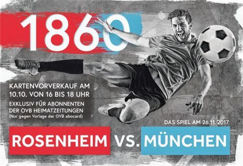 Exklusiv für die OVB-abcocard-Besitzer: Kartenvorverkauf am heutigen Dienstag, 10. Oktober, von 16 bis 18 Uhr in den Geschäftsstellen der OVB-Heimatzeitungen.