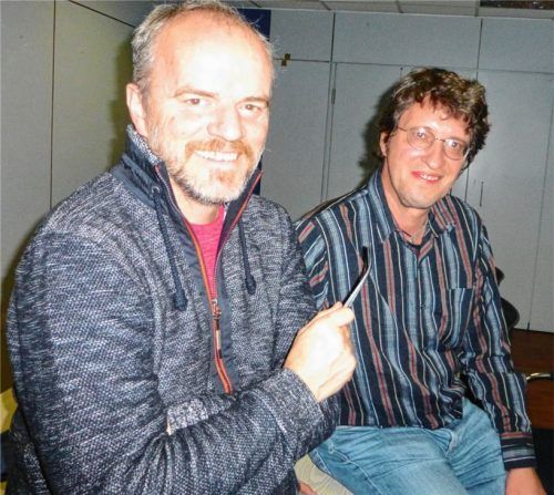 Inzwischen können Lutherdarsteller Markus Mädler (links) und Pressesprecher Markus Hermannsdorfer wieder lachen. Doch der Zuschauerschwund von 2017 nagt an ihnen. „Dabei hätte man von Martin Luther lernen können“, sind die beiden überzeugt. 2018 wird das Heiligenstück „Der verlorene Sohn“ gezeigt – mit dann hoffentlich wieder mehr Besuchern.Foto knothe