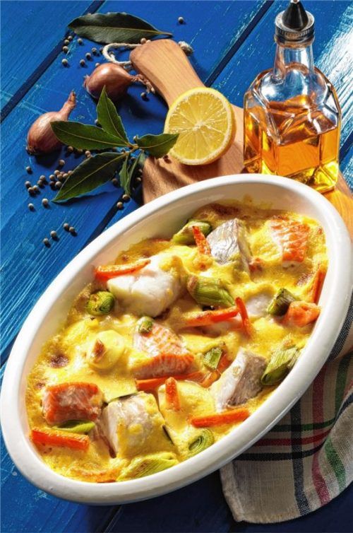 Je nach Saison und Sortiment beim heimischen Fischhändler kann das Gemüse-Fischragout variiert werden. Foto Wirths pr