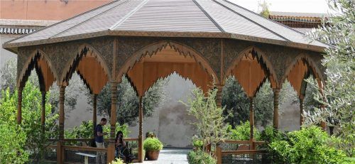 Pavillon im „Geheimen Garten“ in Marrakesch.
