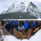 Der Skizirkus im stillen Gedenken an David Poisson