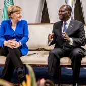 Merkel auf dem Schicksals-Kontinent