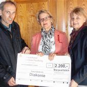 2200 Euro für die Diakonie im Achental