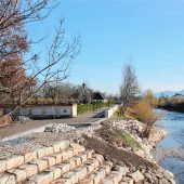 Hochwasserschutz vollendet, Weg frei befahrbar