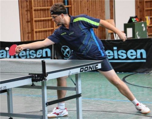 Alexander Schmidt vom SV Bruckmühl wurde im Einzel der A-Klasse oberbayerischer Meister.Foto Erlich