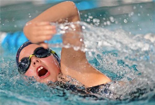 Alisha Sanderlin wurde in Wörgl Zweite über 50 Meter Freistil.Foto Bachun