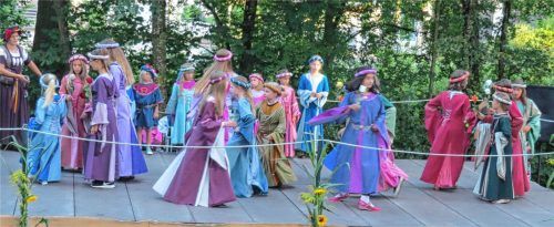 Aus 40 Kindern besteht die Schlossreigen-Tanzgruppe der Q.E.D., die auch 2018 auftreten wird und dabei sogar bis nach Italien fahren wird.Foto nz