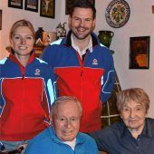 Auf den Pisten der Region daheim