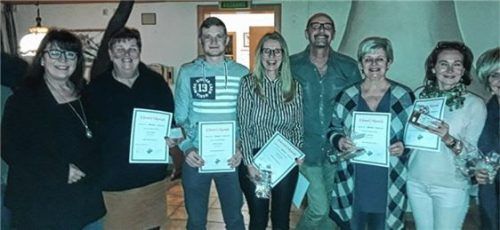 Bei der Ehrung des Schi-Clubs Töging. Foto  re