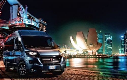 Bestwerte bei Ladevolumen und Laderaumlänge erzielt der Fiat Ducato. In der Variante Shuttle finden acht bis neun Sitze Platz. Foto fiat professional
