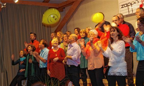 Bis auf den letzten Platz besetzt war der Saal im Edlinger Krippnerhaus bei der Matinee „Sing&Swing“.
