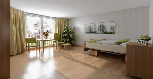 Blick in ein Zimmer.