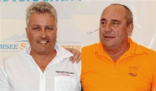 Chiemseemeister Hannes Bandtlow (links) mit Manfred Pöschl.