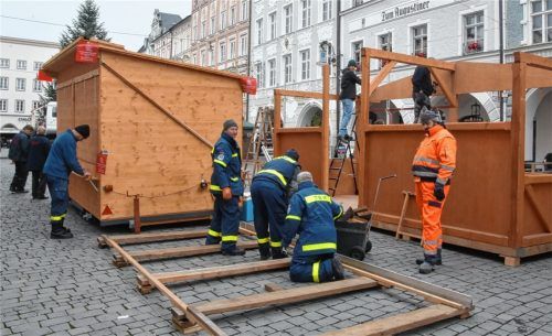 Christkindlmarkt: Die ersten Buden stehen schon