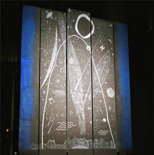 „Das kleine Universum“ – so benannte Künstler Ludwig Gruber seinen Holzschnitt. Foto janka