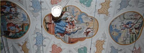 Das Leben der heiligen Katharina ist in der Kirche dargestellt. Fotos  sb