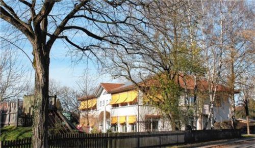 Der Kindergarten „Am alten Tonwerk“ an der Ganghoferstraße soll kommendes Jahr ans Fernwärmenetz Glasberg angeschlossen werden.Foto Gantner