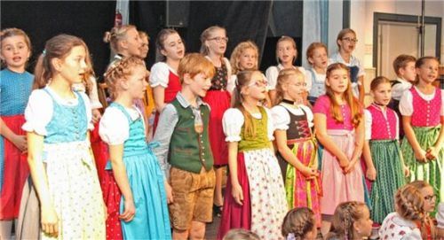 Der Nachwuchs überzeugte mit Liedern der Biermösl Blosn.
