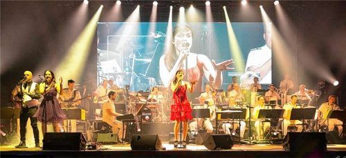 Die Big Band der Bundeswehr sorgte für Stimmung.Foto  Auer