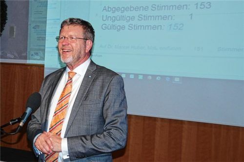 Die Freude über sein Traumergebnis stand Staatskanzleiminister Dr. Marcel Huber ins Gesicht geschrieben. Foto  sb