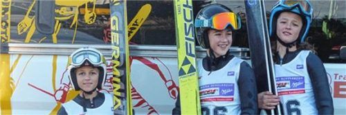 Die Starter des WSV Oberaudorf in Winterberg: Lukas Holzer, Pirmin Kaiser und Benedikt Gräbert (von links).