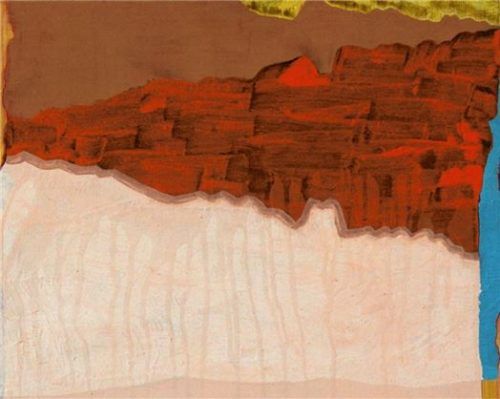 Doris Hahlweg zeigt abstrakte Malereien mit ungewöhnlichem Trägermaterial. Foto fischrer