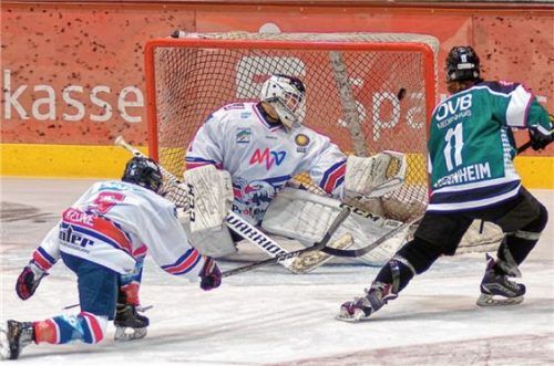 Ein Treffer für die Starbulls-Schüler im zweiten Spiel gegen Mannheim.