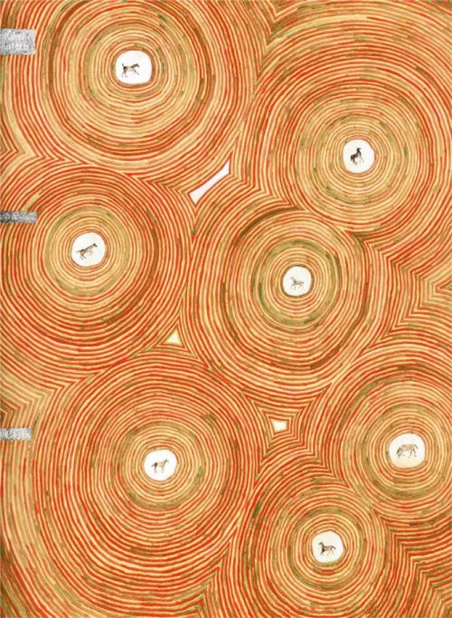 „Für immer“: St. Paul #787 (Tempera, Wachs auf Papier, 220 x 174 cm, 2016).